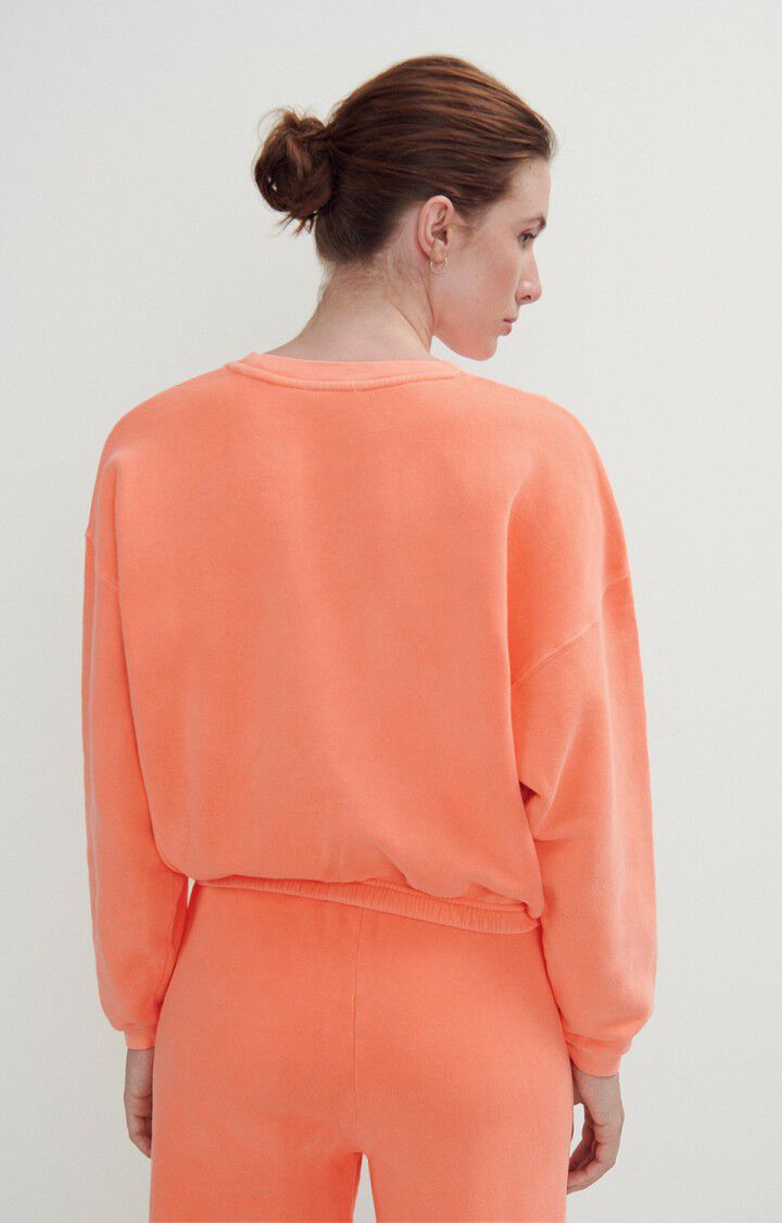 American Vintage Sweat Femme Izubird - ORANGE FLUO 51 Manches Longues Orange - E24