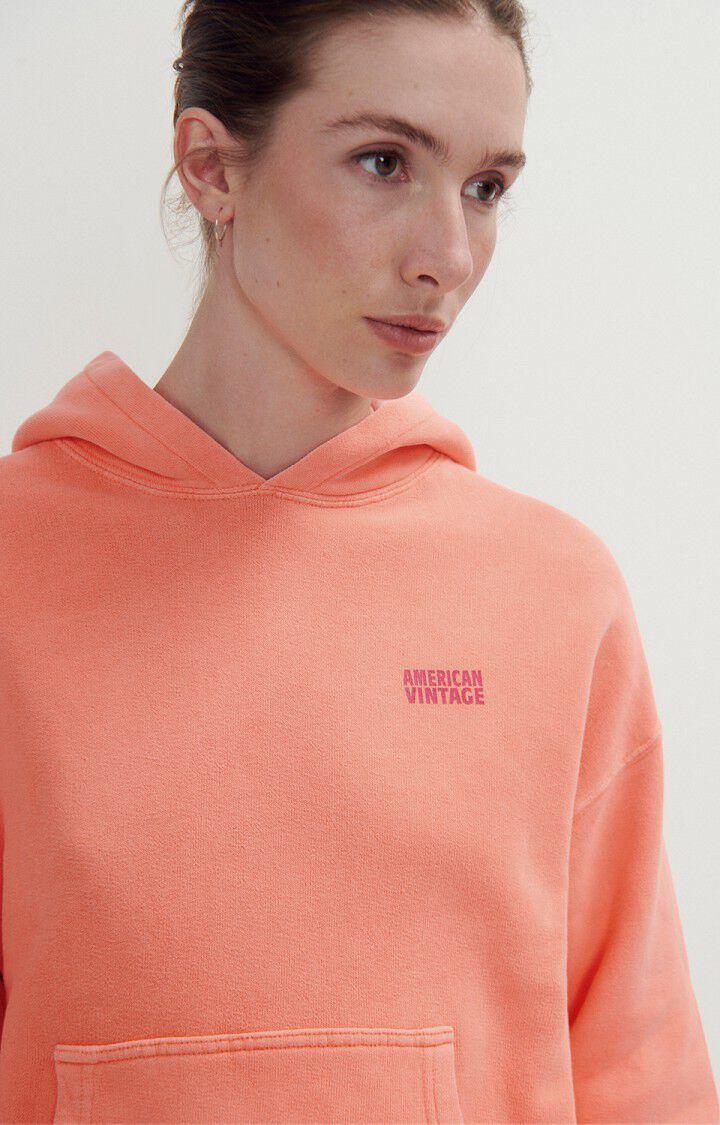 American Vintage Sweat Femme Izubird - ORANGE FLUO 54 Manches Longues Orange - E24