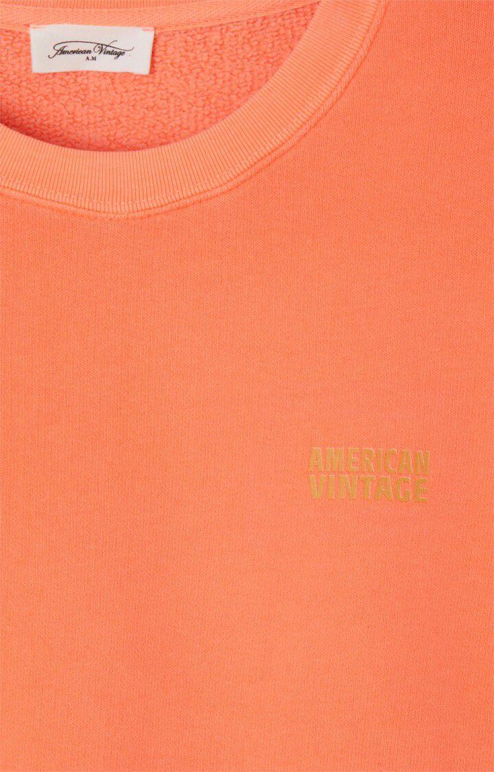 American Vintage Sweat Femme Izubird - ORANGEADE FLUO 51 Manches Longues Orange - E24