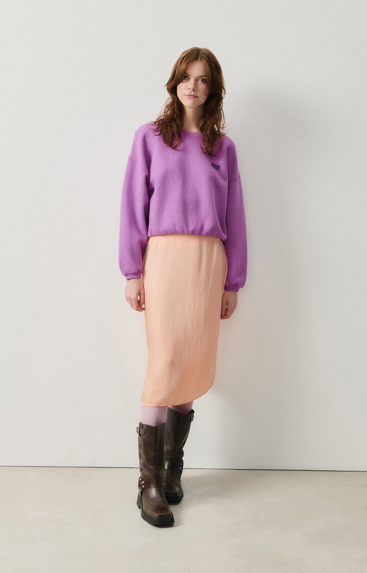 American Vintage Sweat Femme Izubird - ROSE INDIEN VINTAGE 51 Manches Longues Violet - H24
