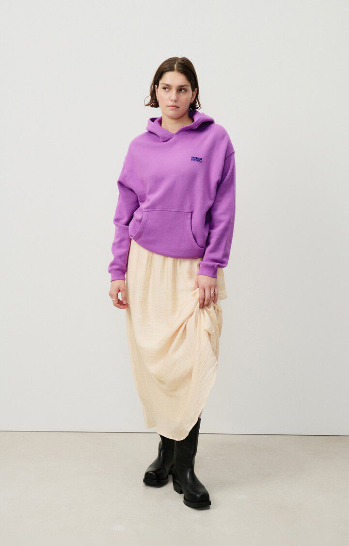American Vintage Sweat Femme Izubird - ROSE INDIEN VINTAGE 54 Manches Longues Violet - H24