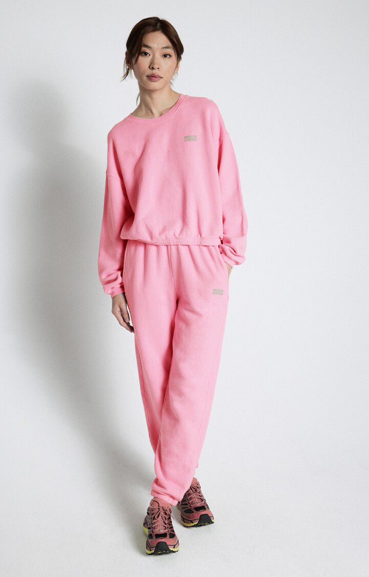 American Vintage Sweat Femme Izubird - ROSE VINTAGE 51 Manches Longues Rose - E25
