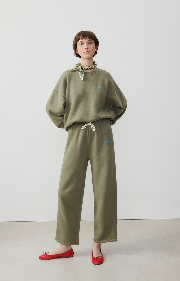 American Vintage Sweat Femme Izubird - SAUGE VINTAGE 51 Manches Longues Vert - E24