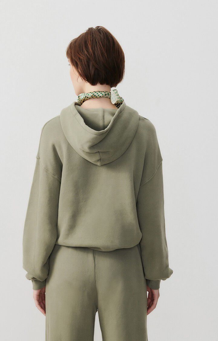 American Vintage Sweat Femme Izubird - SAUGE VINTAGE 54 Manches Longues Vert - E24