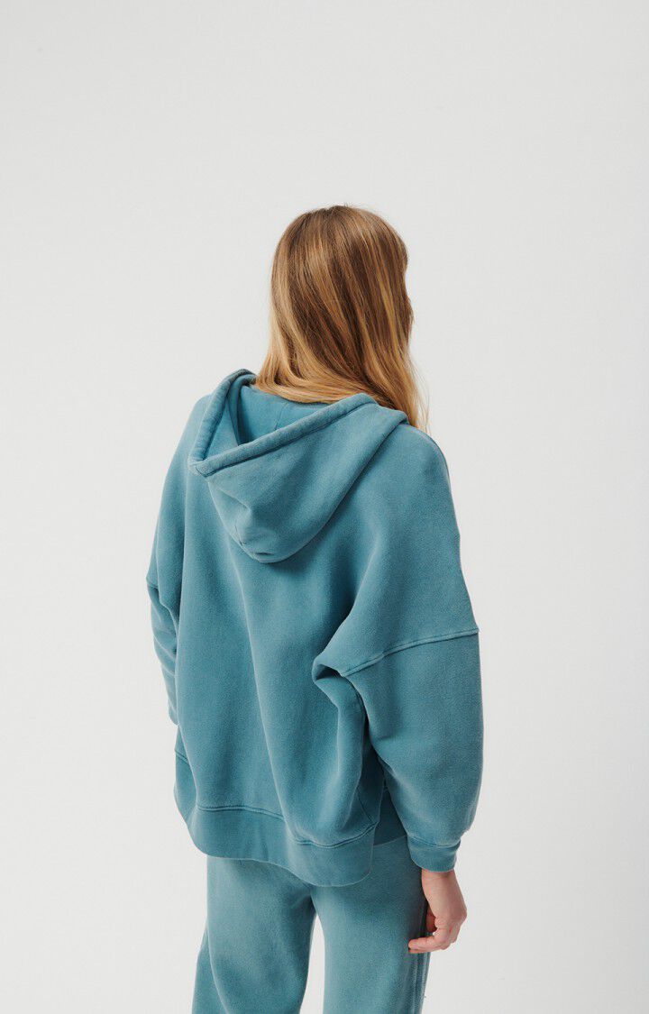 American Vintage Sweat Femme Izubird - TEMPETE VINTAGE 38 Manches Longues Bleu - E23
