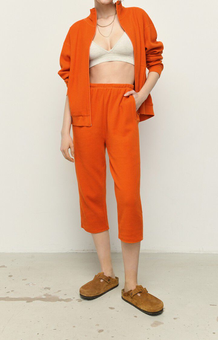 American Vintage Sweat Femme Jipbay - CITROUILLE Manches Longues Orange - E22