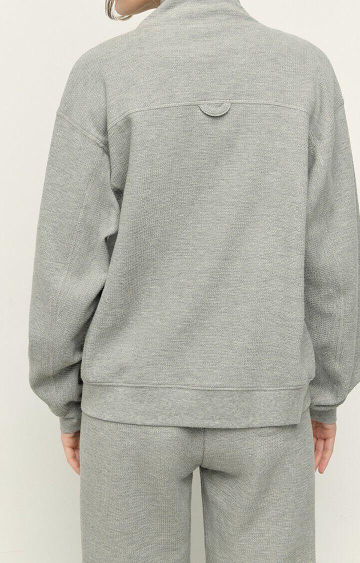 American Vintage Sweat Femme Jipbay - GRIS CHINE Manches Longues Gris - E22
