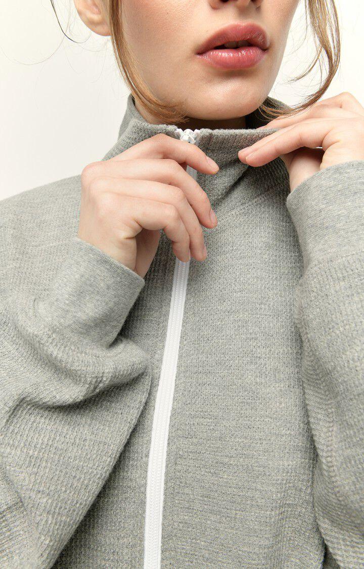 American Vintage Sweat Femme Jipbay - GRIS CHINE Manches Longues Gris - E22
