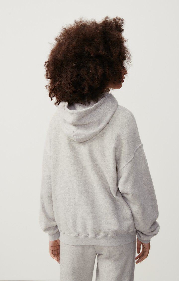 American Vintage Sweat Femme Kodytown - POLAIRE CHINE 52 Manches Longues Gris - E25