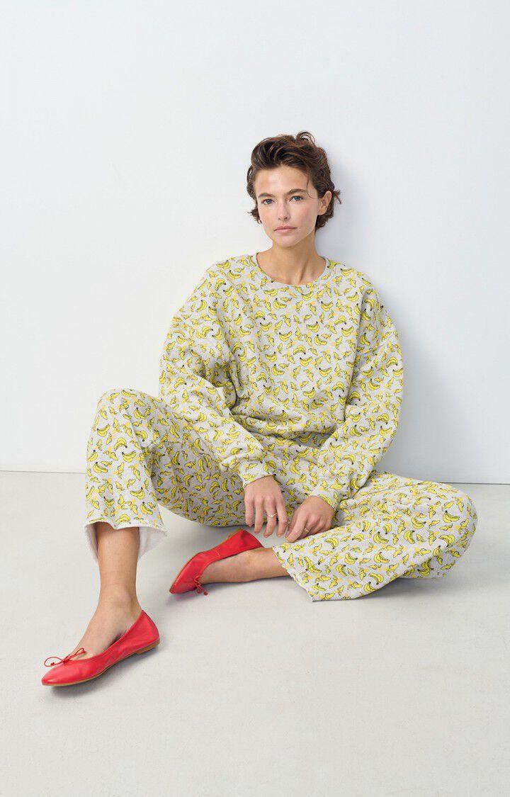 American Vintage Sweat Femme Kodytown - POLLY 51 Manches Longues Gris - H24