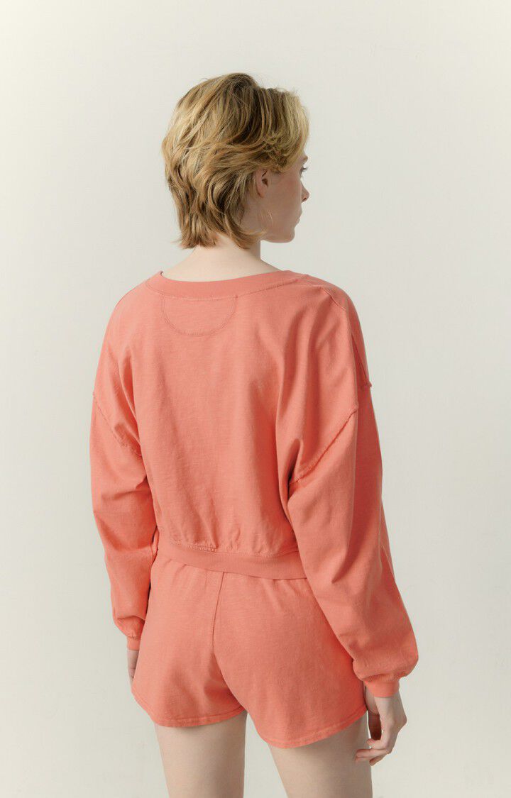 American Vintage Sweat Femme Laweville - MAKE UP VINTAGE Rose - E23B