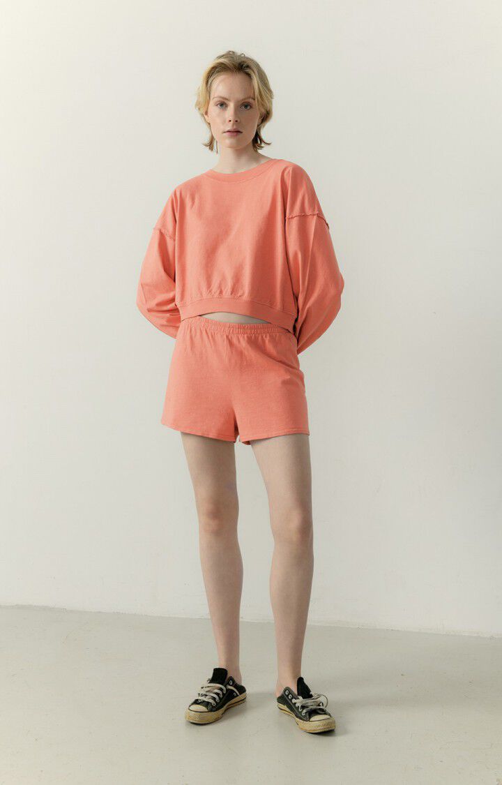 American Vintage Sweat Femme Laweville - MAKE UP VINTAGE Rose - E23B