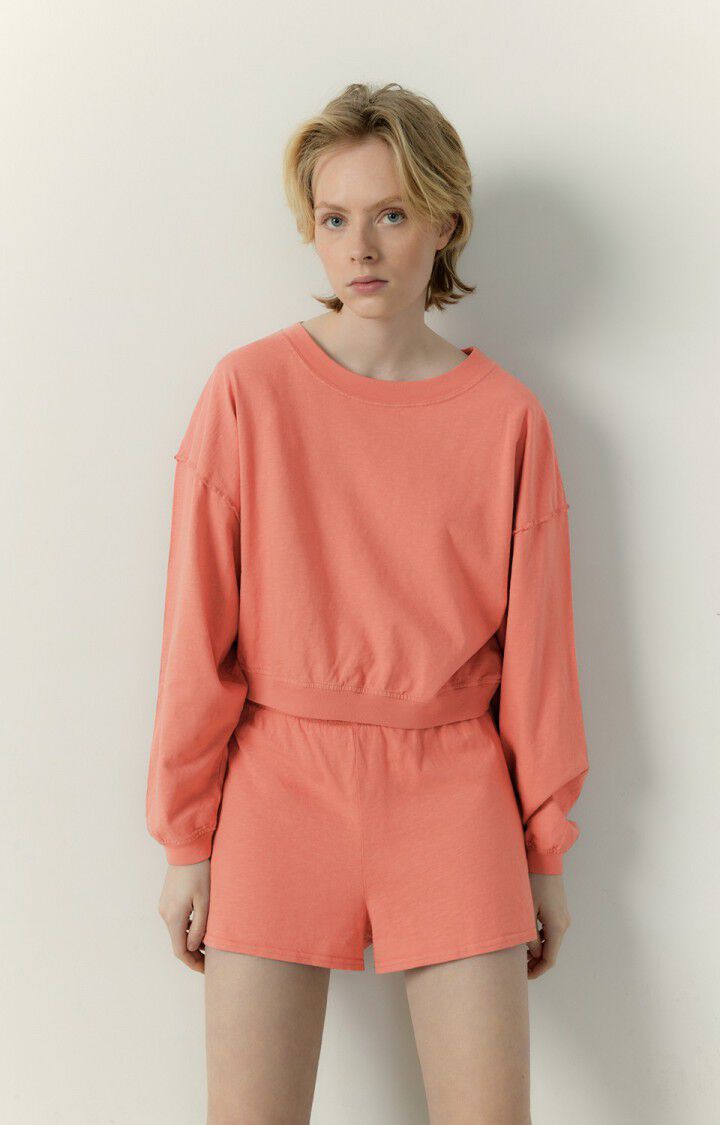 american vintage Sweat femme Laweville - MAKE UP VINTAGE Rose - E23B