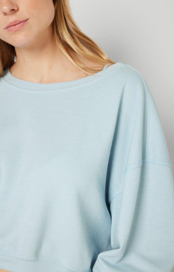 American Vintage Sweat Femme Lebow - ARCTIQUE 49 Manches Longues Bleu - E23