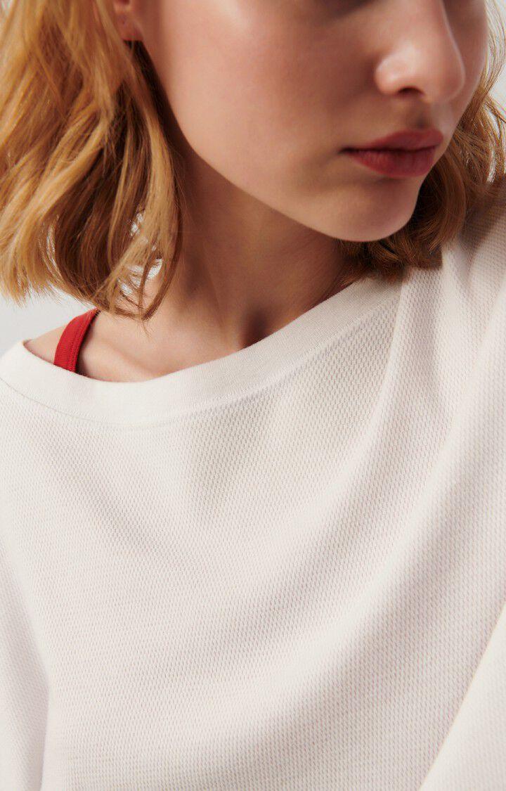 American Vintage Sweat Femme Lebow - COLOMBE 49 Manches Longues Blanc - E24