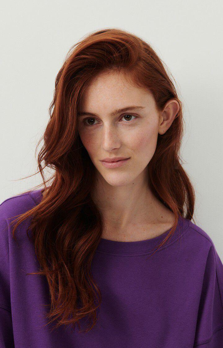 American Vintage Sweat Femme Lebow - ULTRAVIOLET 49 Manches Longues Violet - E24