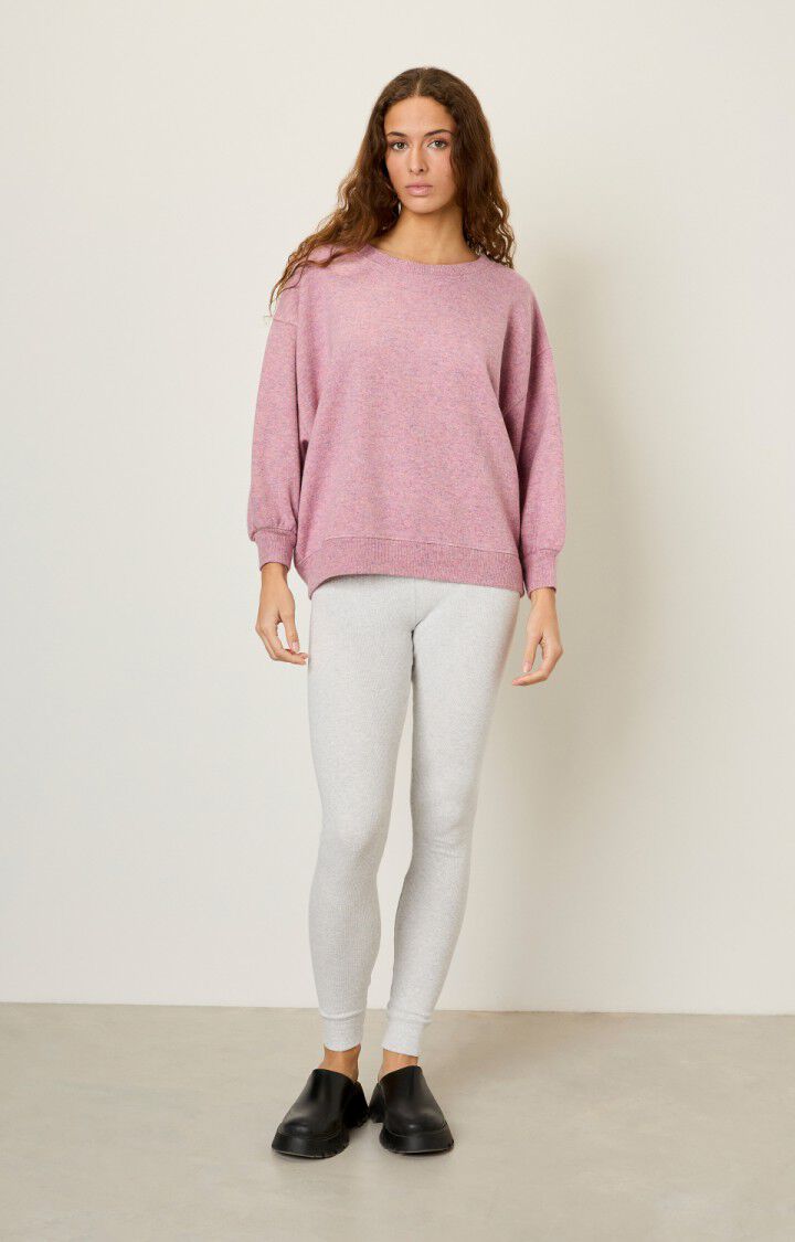 American Vintage Sweat Femme Lyabil - ROSE MULTI CHINE Rose - H22