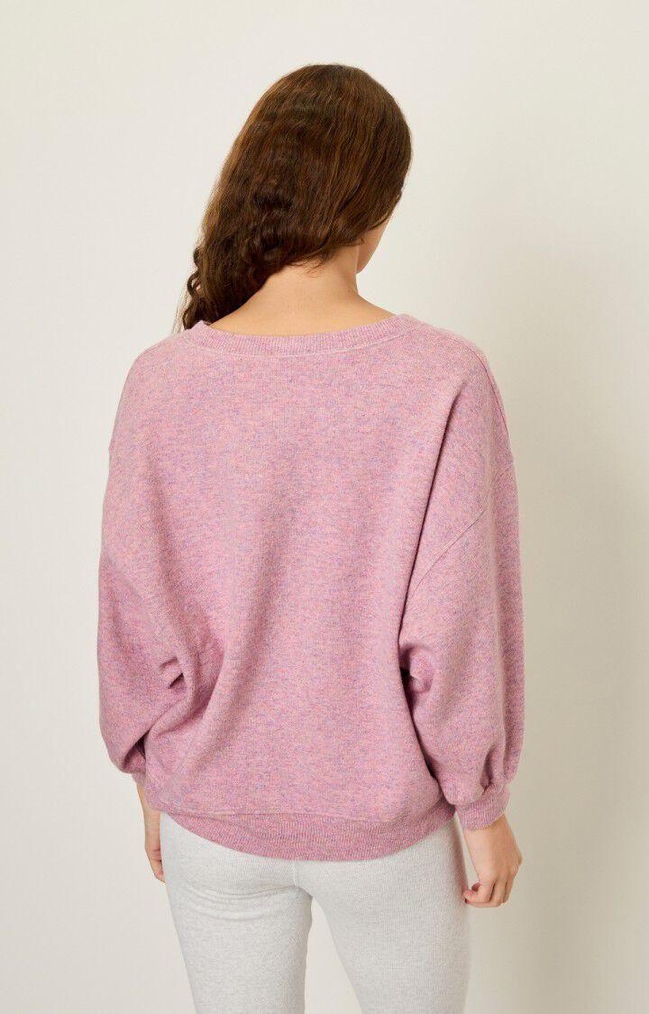 American Vintage Sweat Femme Lyabil - ROSE MULTI CHINE Rose - H22B