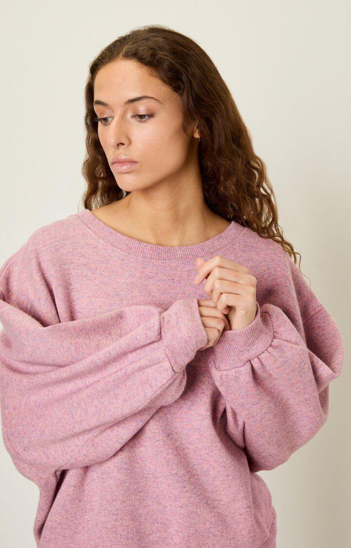 American Vintage Sweat Femme Lyabil - ROSE MULTI CHINE Rose - H22B