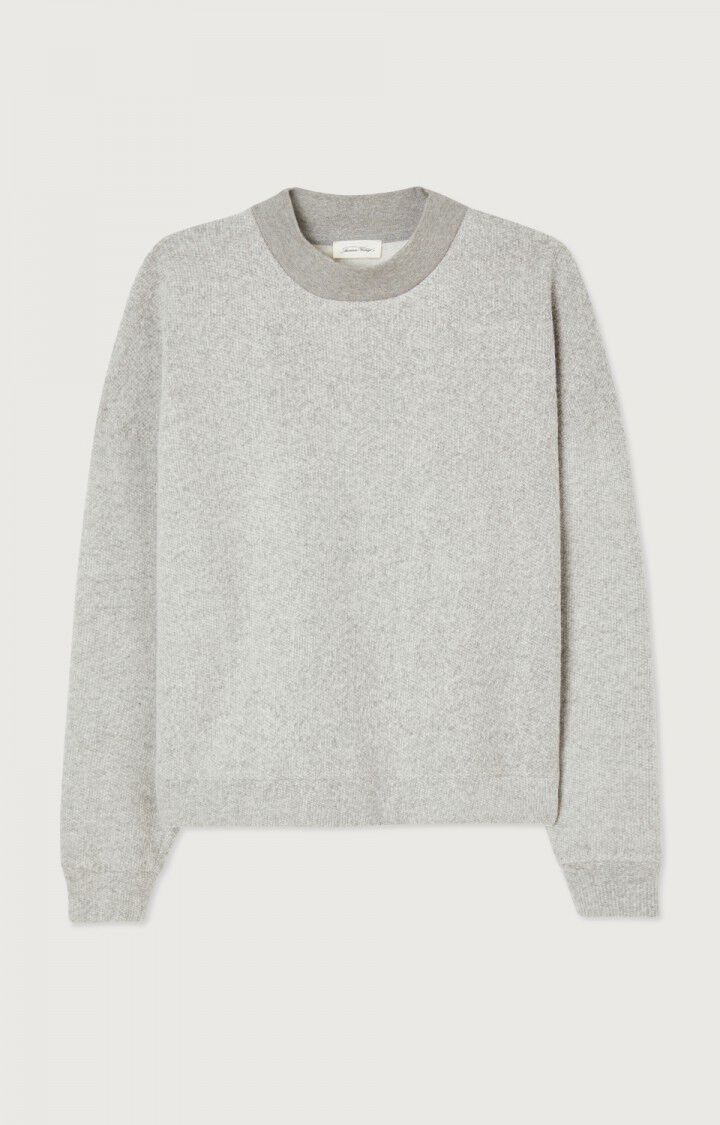 american vintage Sweat femme Noyrock - GRIS CHINE 50 Gris - H22B