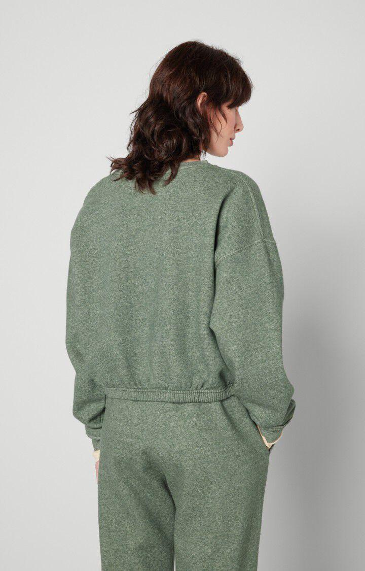 American Vintage Sweat Femme Pieburg - ARBUSTE CHINE 53 Manches Longues Vert - H22