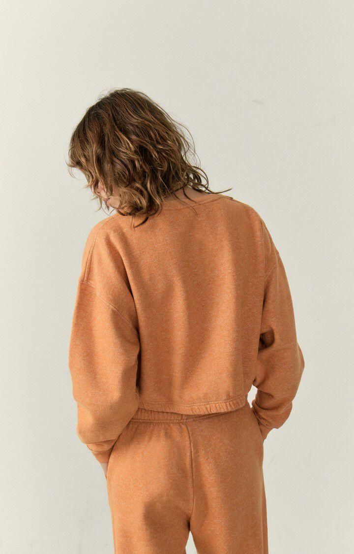 American Vintage Sweat Femme Pieburg - ORIENT CHINE 53 Manches Longues Orange - E23
