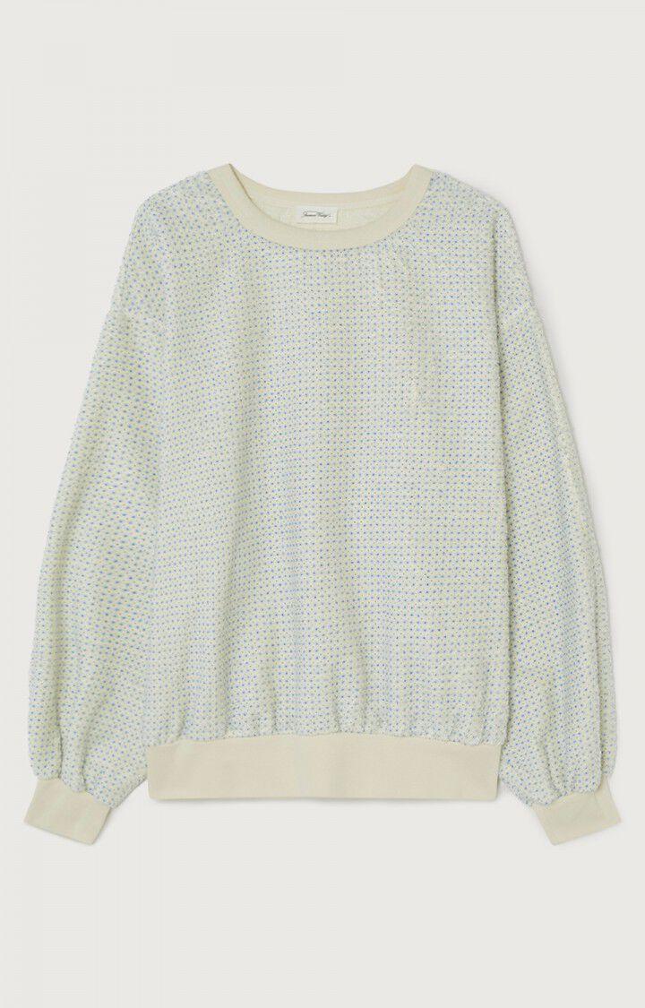 American Vintage Sweat Femme Pogbird - MAUREEN Manches Longues Blanc - H22