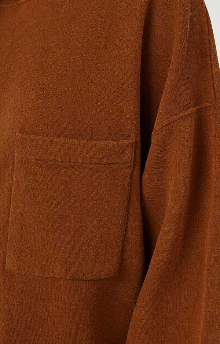 American Vintage Sweat Femme Radglow - AUBURN VINTAGE Manches Longues Marron - H21B