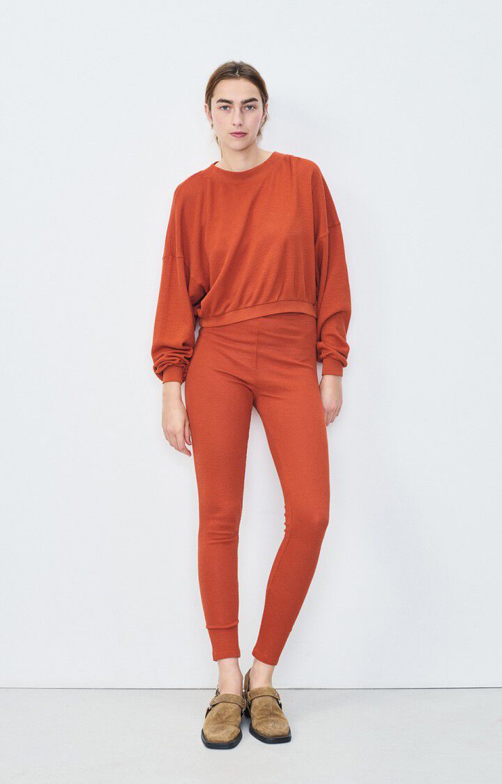 American Vintage Sweat Femme Sovy - TERRACOTTA Orange - H22