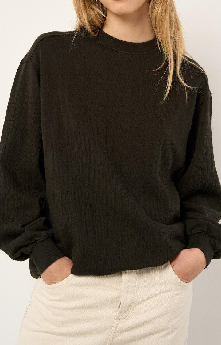 american vintage Sweat femme Telabird - CARBONE Noir - H21