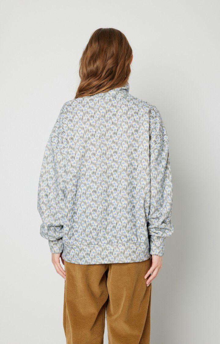American Vintage Sweat Femme Udow - PATTIE Manches Longues Blanc - H22