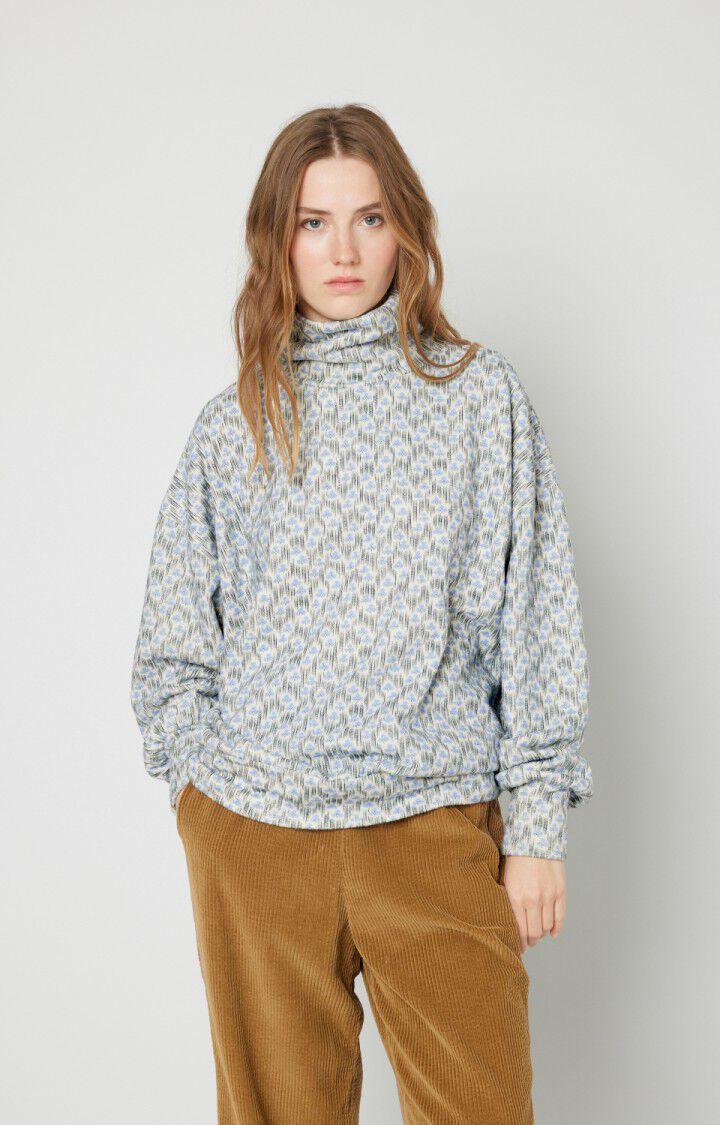 american vintage Sweat femme Udow - PATTIE Manches longues Blanc - H22