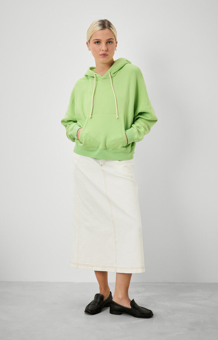 American Vintage Sweat Femme Uticity - AMANDIER VINTAGE Vert - H22