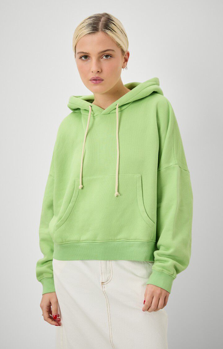 american vintage Sweat femme Uticity - AMANDIER VINTAGE Vert - H22