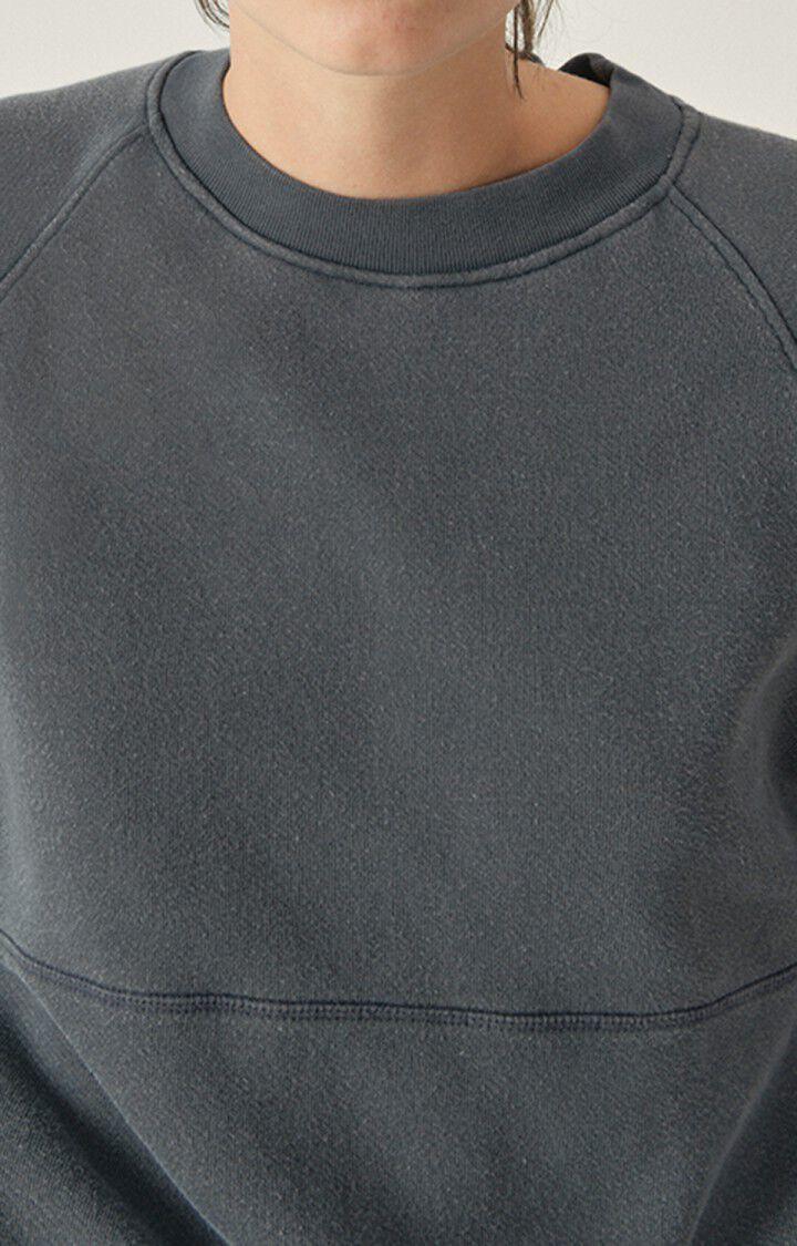 American Vintage Sweat Femme Uticity - GRIS VINTAGE 73 Manches Raglan Gris - H22