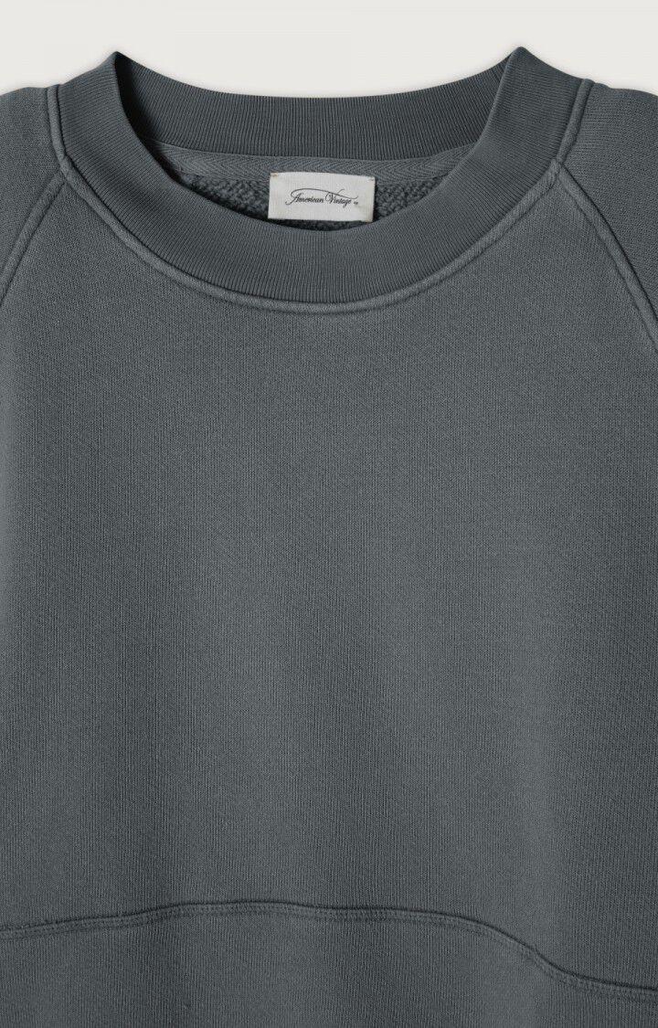 American Vintage Sweat Femme Uticity - GRIS VINTAGE 73 Manches Raglan Gris - H22B