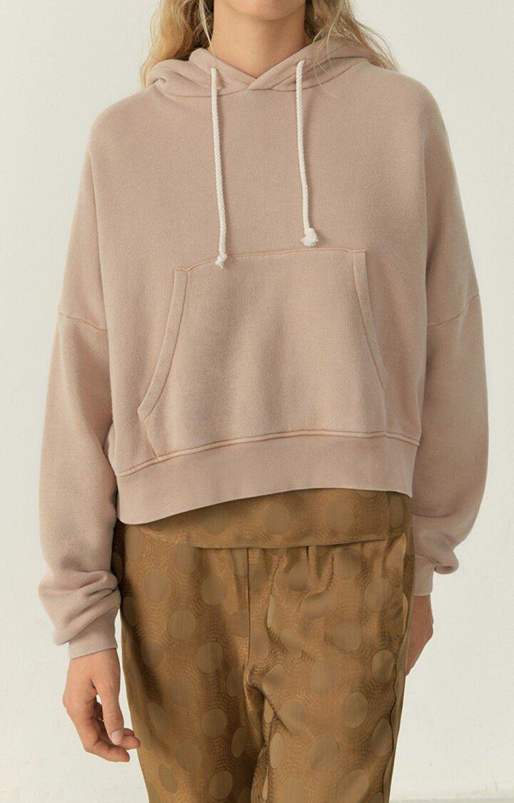 american vintage Sweat femme Uticity - ICED COFFEE VINTAGE Beige - H22