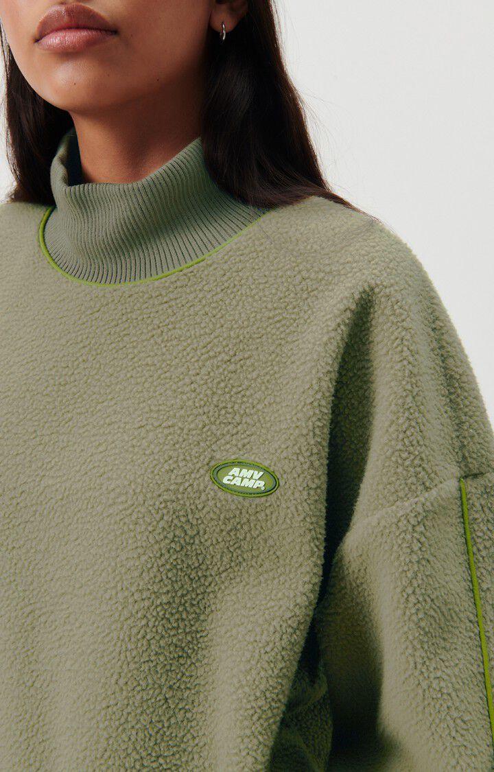 American Vintage Sweat Femme Vobotown - REPTILE 48 Manches Longues Vert - E24