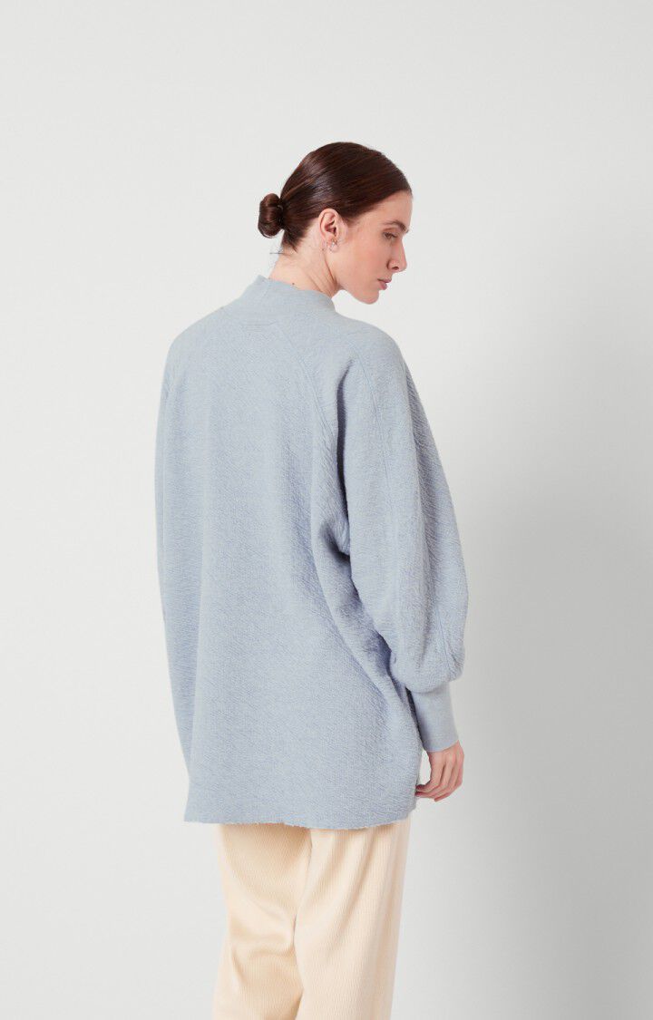 American Vintage Sweat Femme Yatcastle - CIEL CHINE Manches Longues Bleu - H21