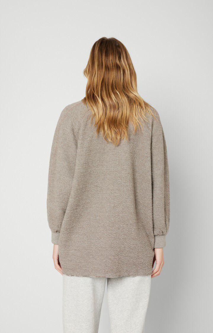 American Vintage Sweat Femme Yatcastle - MARRON CHINE Manches Longues Marron - H21