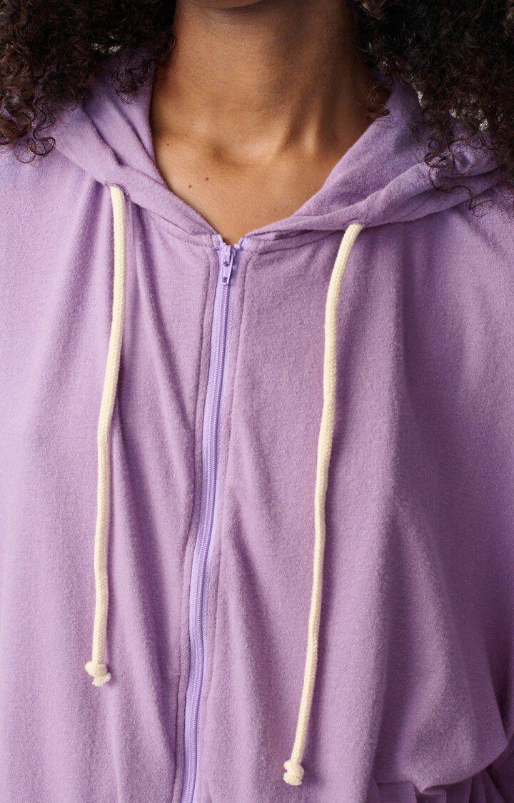 American Vintage Sweat Femme Ypawood - AMETHYSTE CHINE 49 Manches Longues Violet - H24