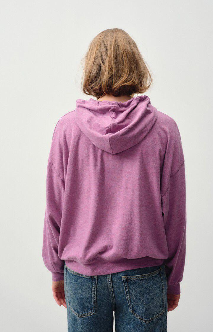 American Vintage Sweat Femme Ypawood - FRUIT DES BOIS CHINE 49 Manches Longues Rose - E24