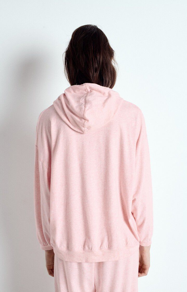 American Vintage Sweat Femme Ypawood - GLACAGE CHINE 46 Manches Longues Rose - E25
