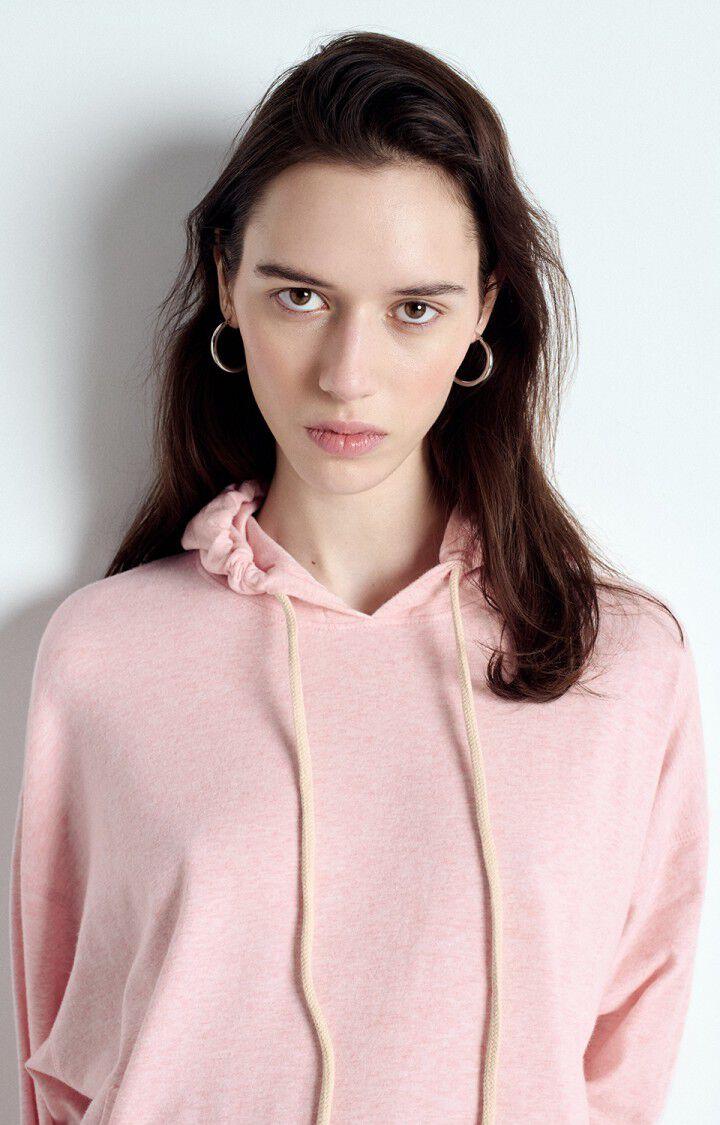 American Vintage Sweat Femme Ypawood - GLACAGE CHINE 46 Manches Longues Rose - E25