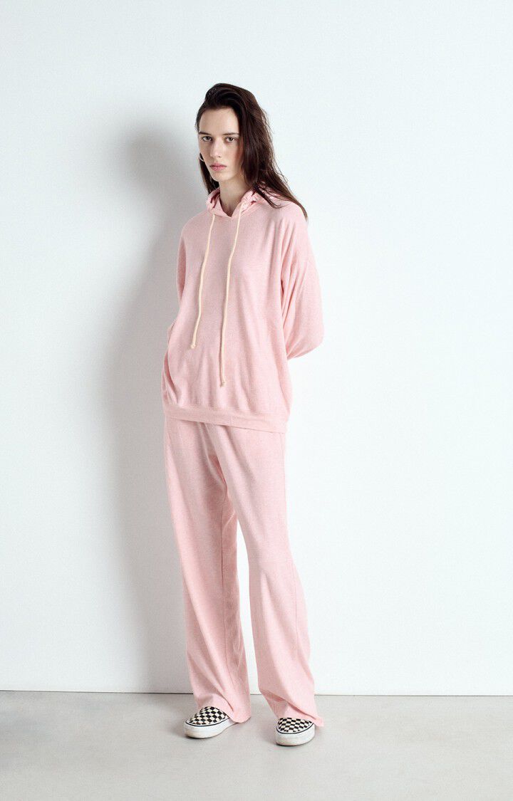 American Vintage Sweat Femme Ypawood - GLACAGE CHINE 46 Manches Longues Rose - E25