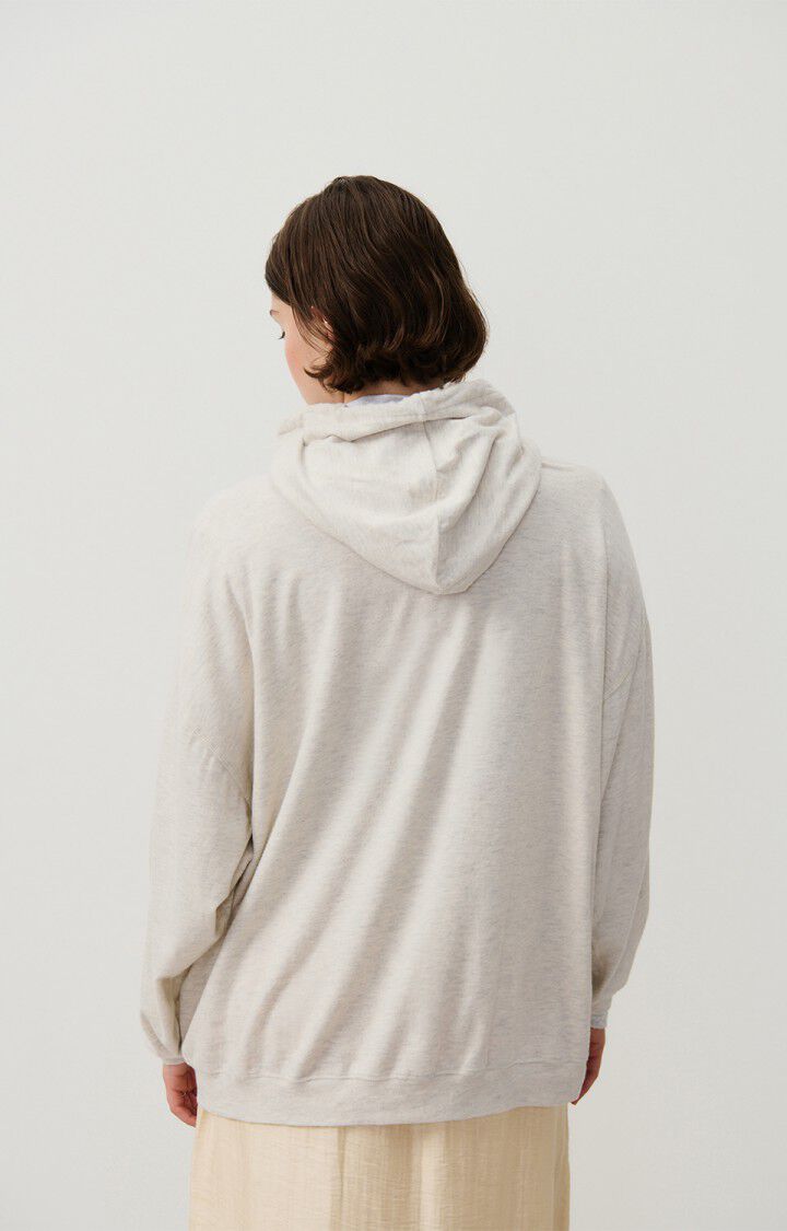 American Vintage Sweat Femme Ypawood - GRIS CHINE 46 Manches Longues Gris - E25