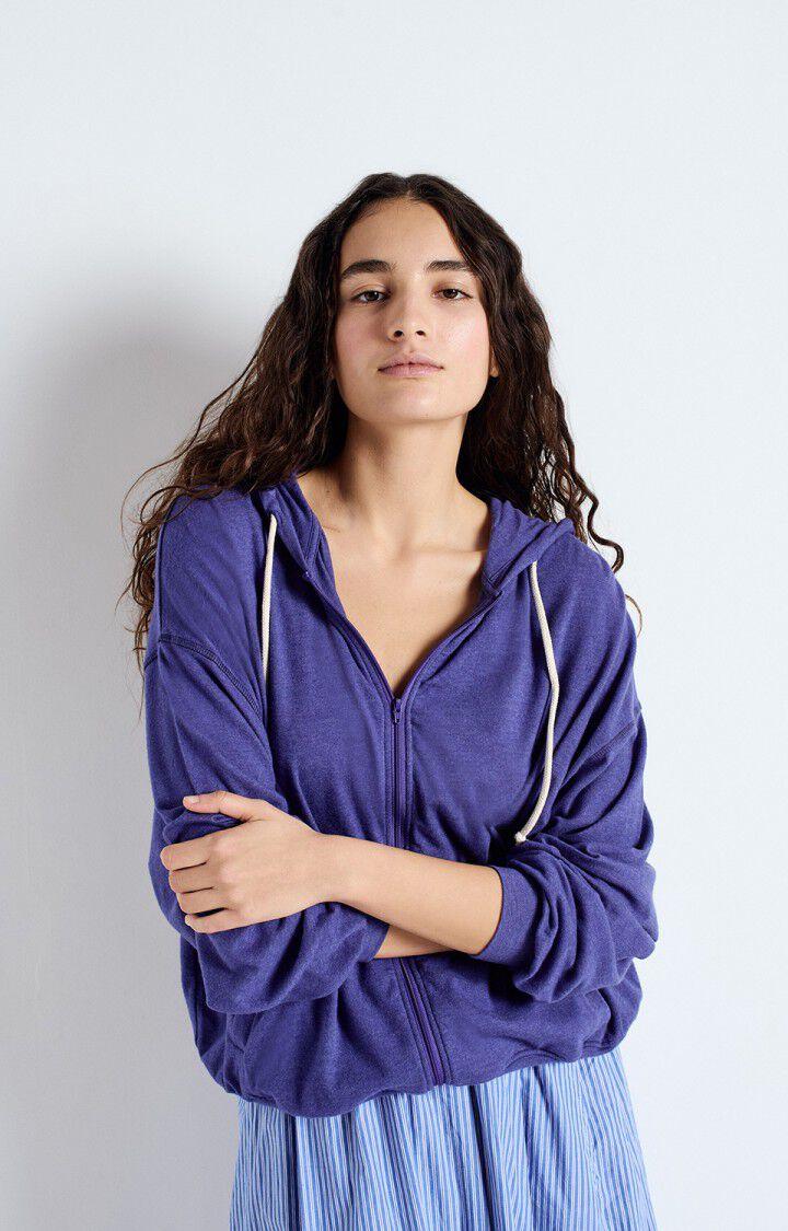 American Vintage Sweat Femme Ypawood - MURE CHINE 49 Manches Longues Violet - E25