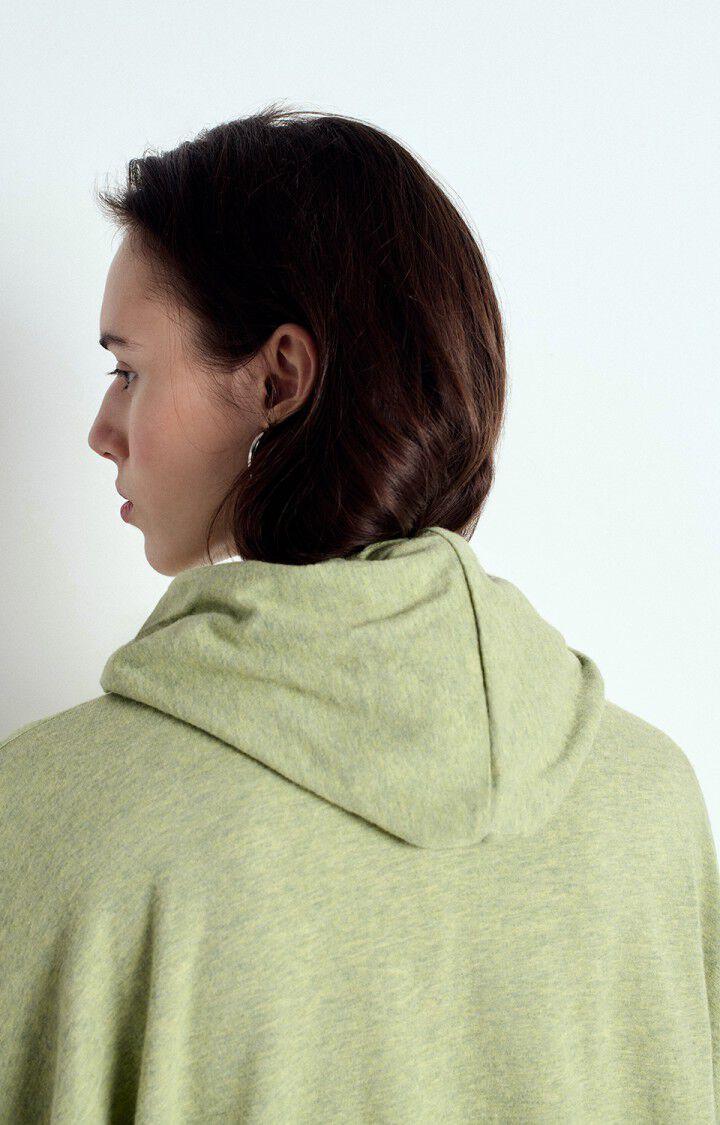 American Vintage Sweat Femme Ypawood - PRINTANIER CHINE 49 Manches Longues Vert - E25