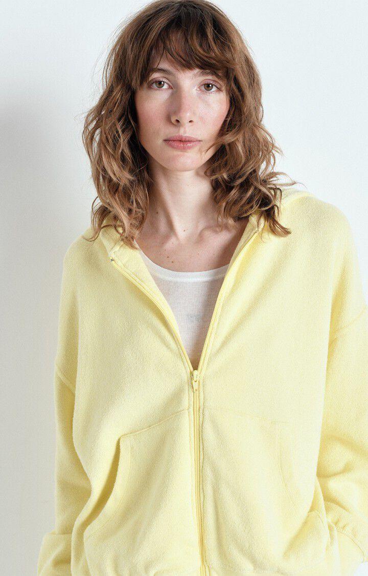 American Vintage Sweat Femme Ytibay - LEMON CURD 46 Manches Longues Jaune - E25
