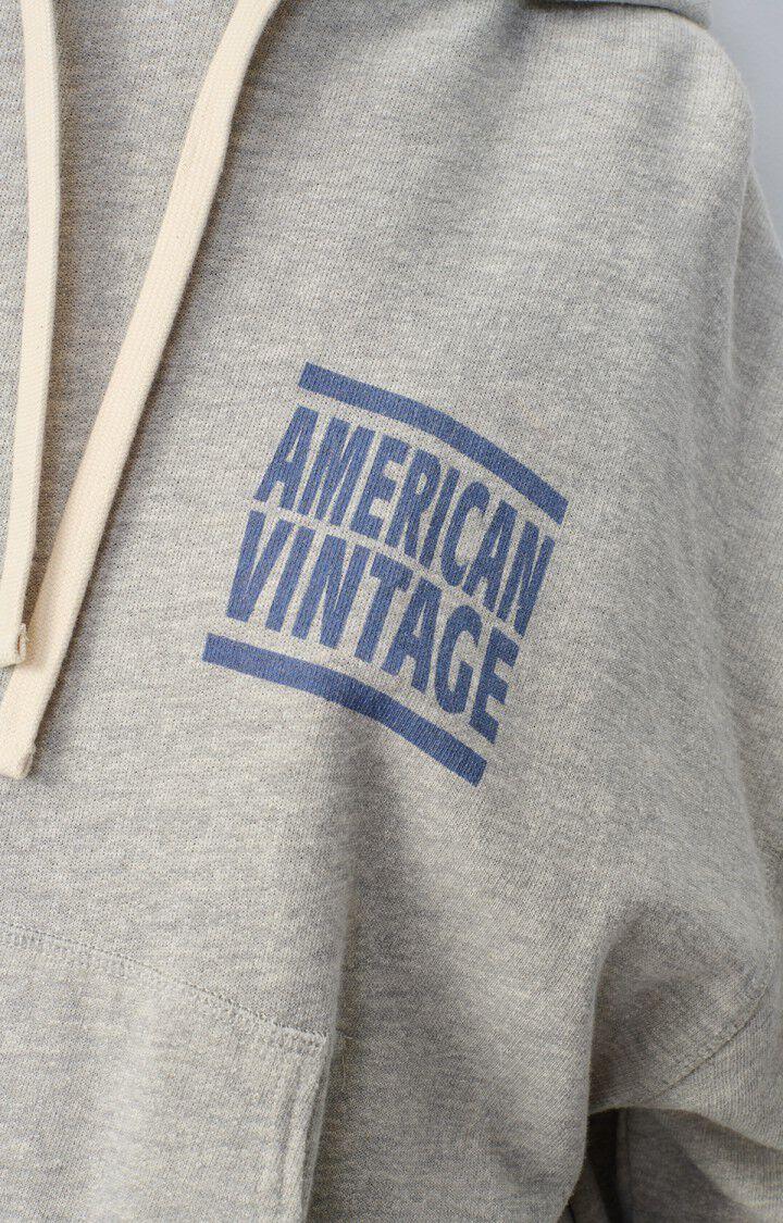 American Vintage Sweat Femme Zofbay - GRIS CHINE 54 Manches Longues Gris - E25